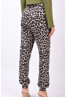 Pantaloni Dama Only Onlbella Nightwear Silver Lining/Animal Print